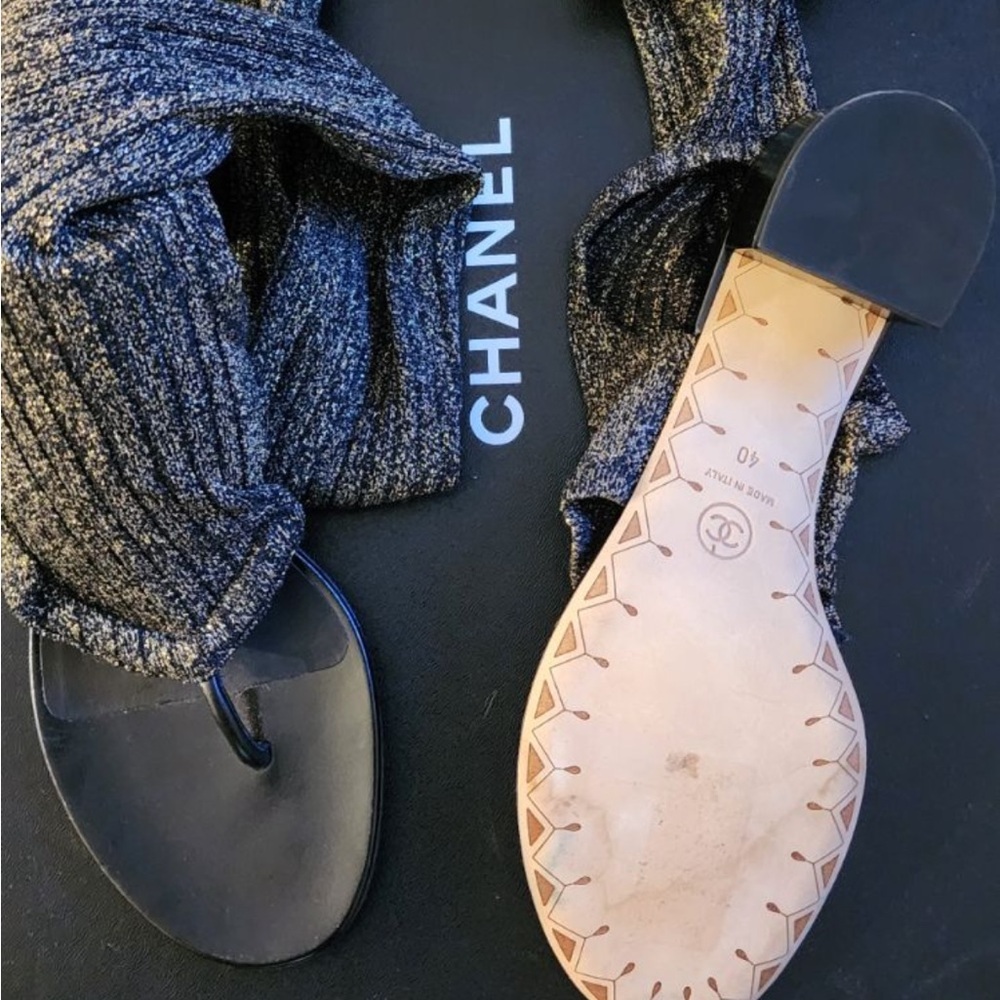 Chanel sock sandals
